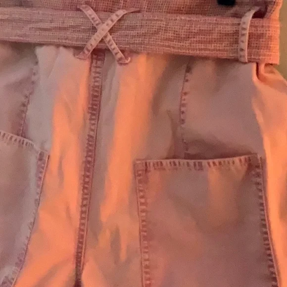 ISABEL MARANT twen paper bag shorts.